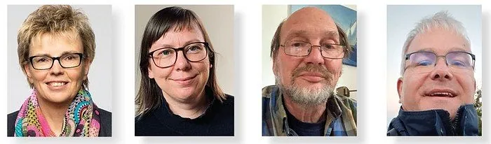 Foto mit den Personen des Bevollmächtigtenausschussses - von links: Martina Steffen-Elis, Stefanie Sippel, Manuel Starck, Klaus Meinig