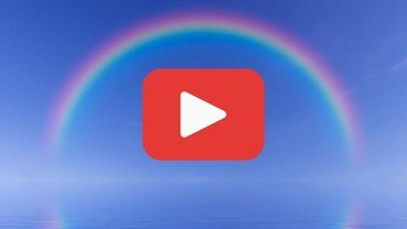 Symbolbild mit Regenbogen mit YouTube-Link